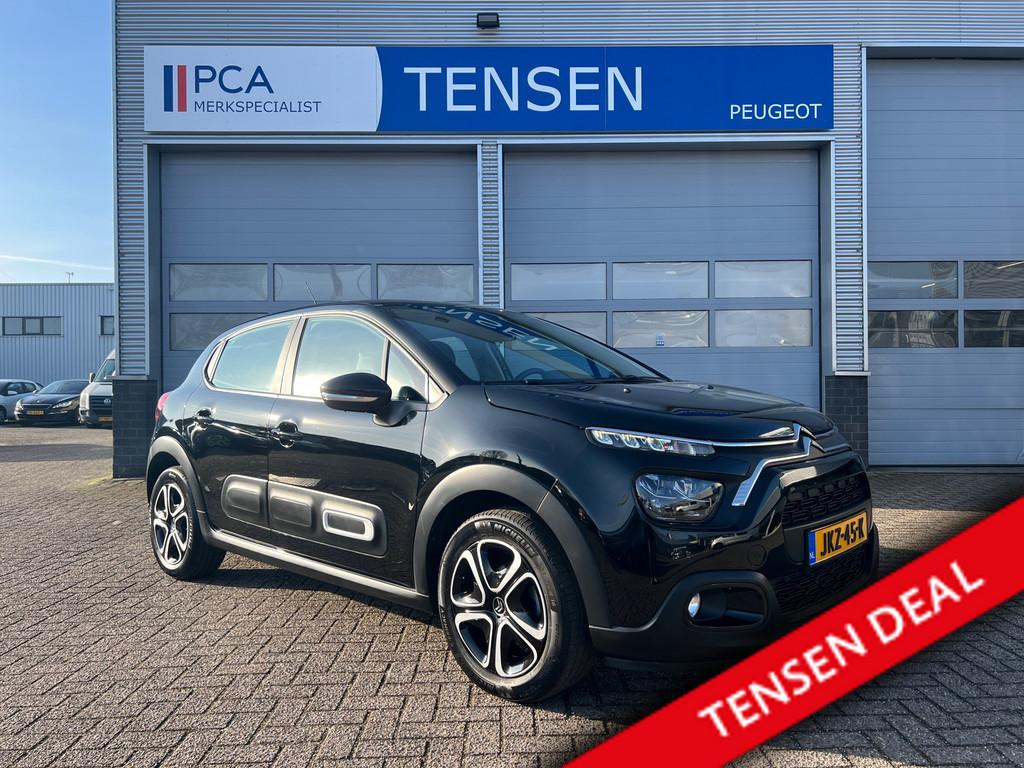 Citroen C3 1.2 110PK PureTech Plus | Navigatie | Parkeerseno, Voorwielaandrijving, 1199 cc, Zwart, Bedrijf