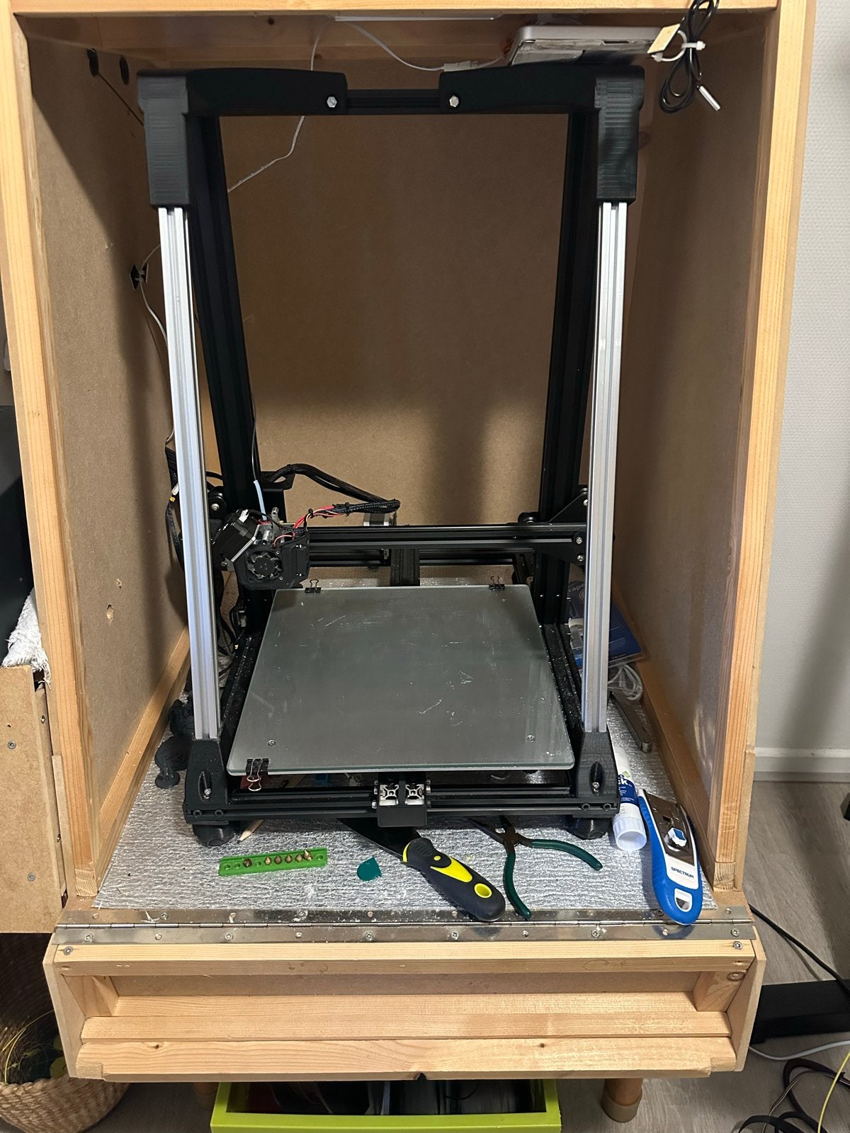 Creality CR-10S 3D-printer met behuizing en uitdaging, Computers en Software, 3D Printers, Gebruikt, Filament, Ophalen