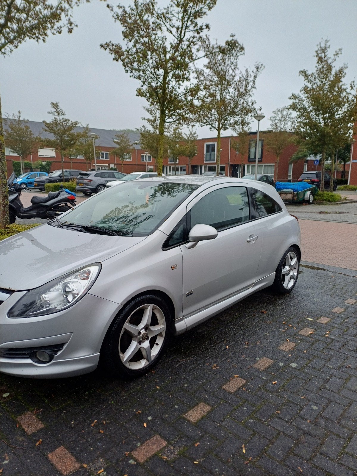 Opel Corsa 2008 Grijs, Auto's, 1364 cc, Zilver of Grijs, Corsa, 1040 kg