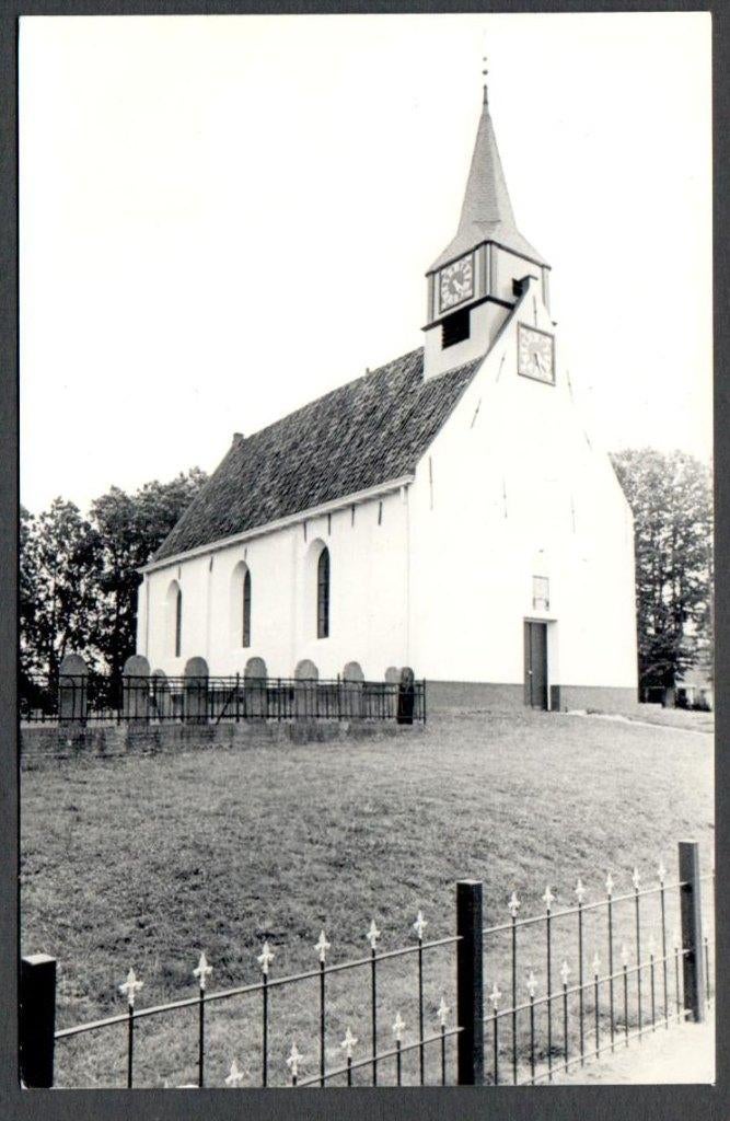 Oude Ansicht - Niekerk - Hervormde Kerk Niekerk bij Ulrum Gr, Verzamelen, Ophalen of Verzenden, 1940 tot 1960, Ongelopen, Groningen