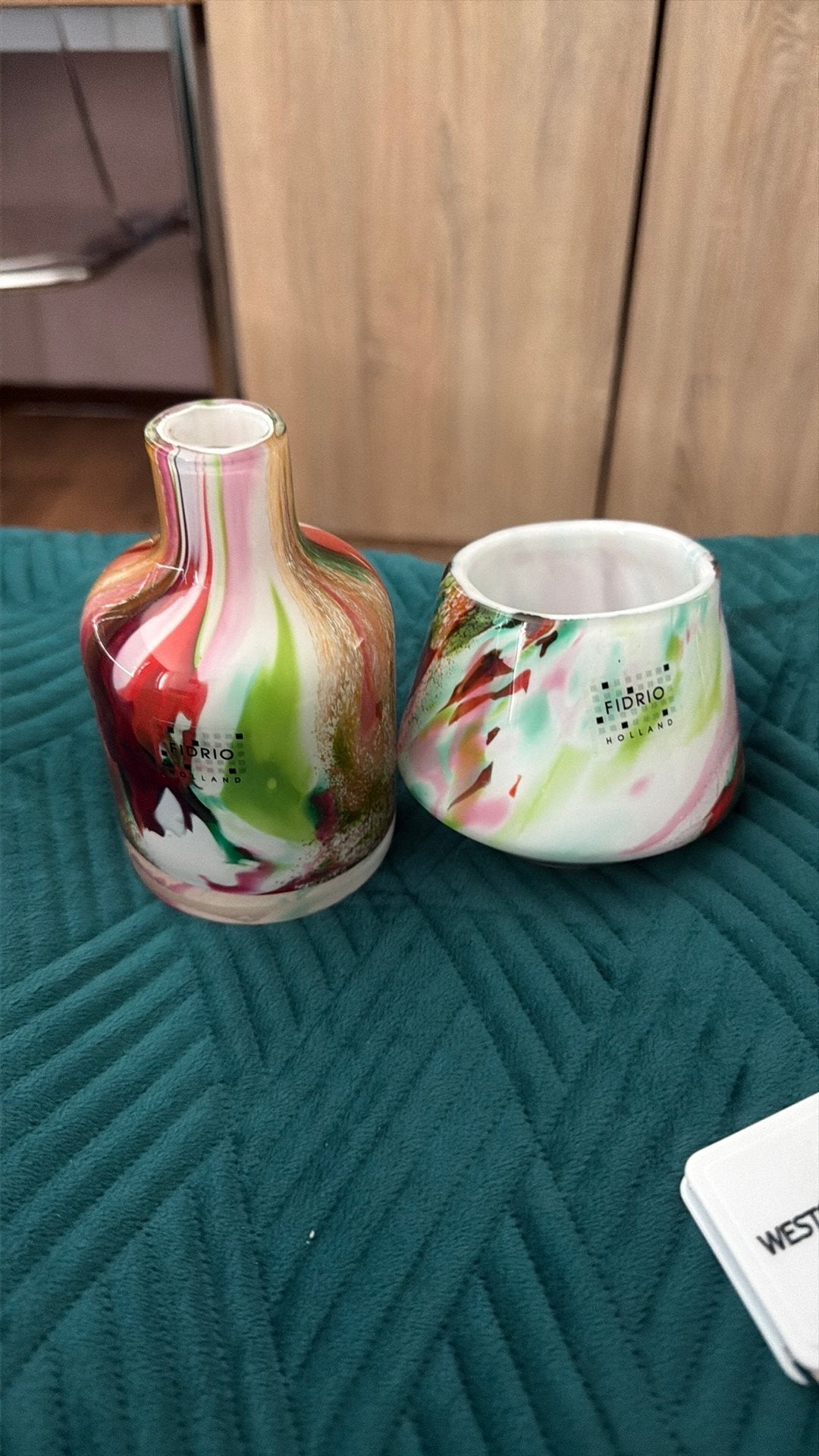 Fidrio Holland Glazen Vazen, Ophalen, Overige kleuren, Minder dan 50 cm, Glas