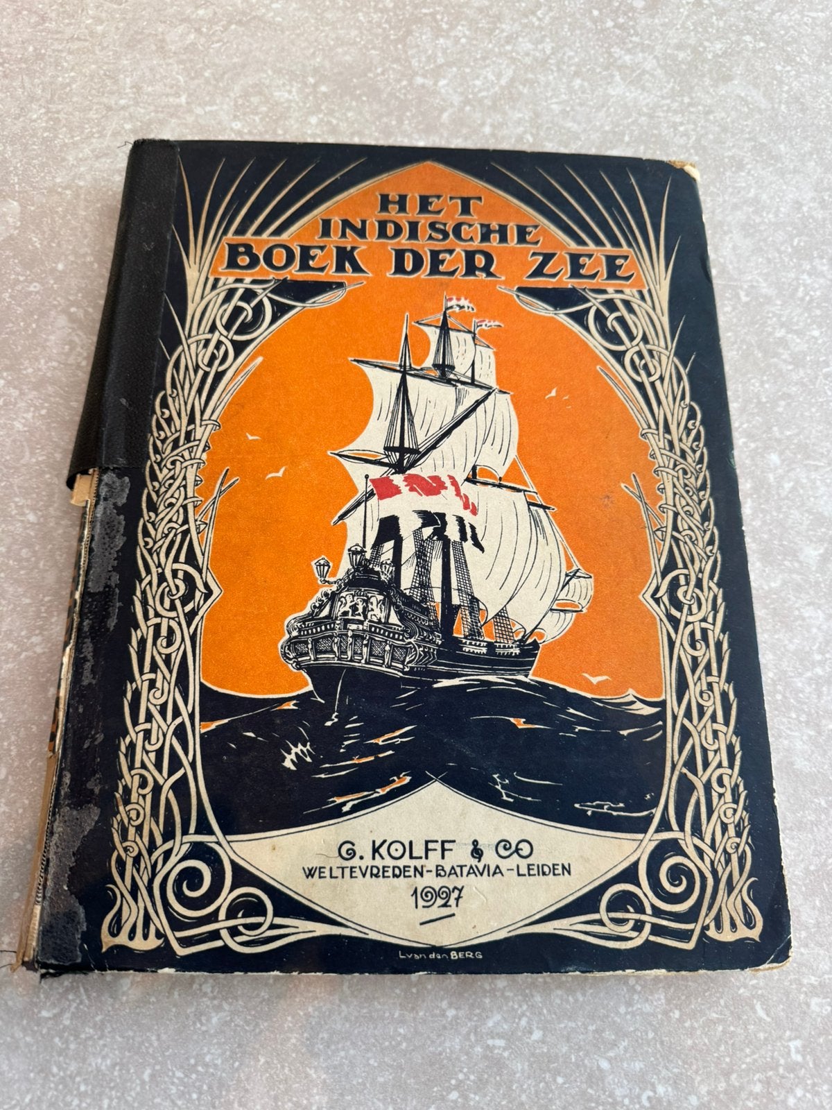 Het Indische Boek der Zee uit 1927, Antiek en Kunst, Ophalen of Verzenden