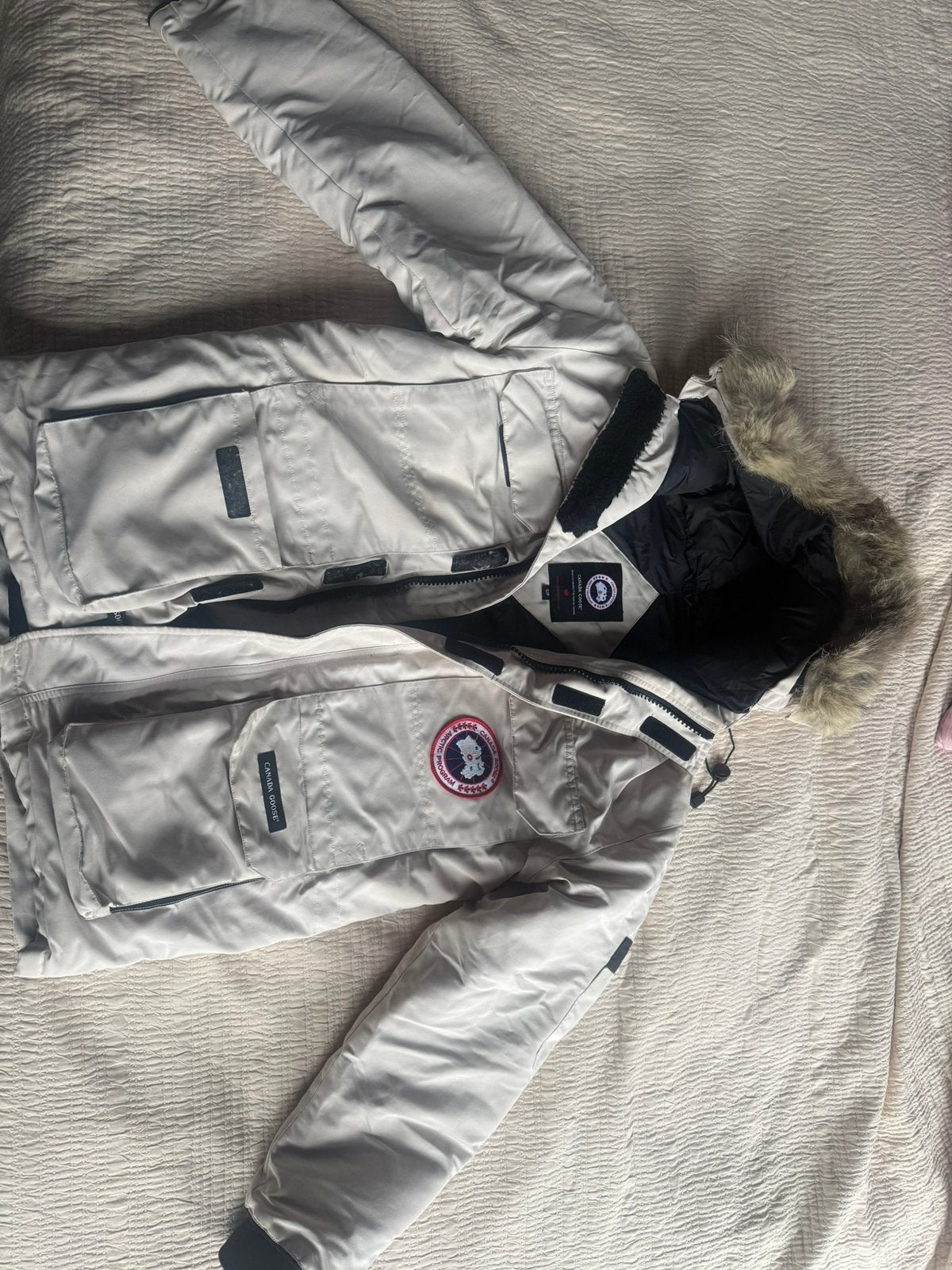 Canada goose expedition parka . Good condition, Ophalen of Verzenden, Gedragen, Maat 36 (S), Wit