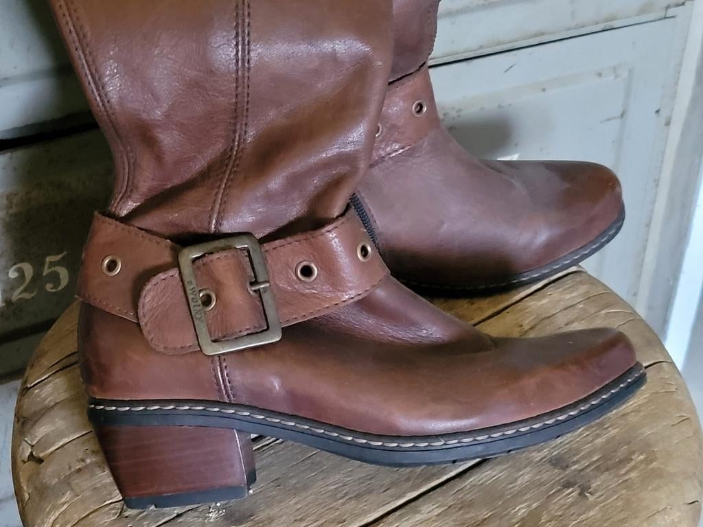 Zgan WOLKY Laarzen Maat: 38 Bruin, Kleding | Dames, Schoenen, Ophalen of Verzenden, Zo goed als nieuw, Bruin, Hoge laarzen