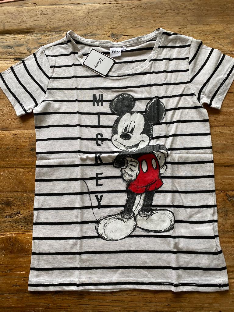 Nieuw Disney Mickey T-shirt - maat XS - wit zwart rood, Disney, Wit, Nieuw, Ophalen of Verzenden