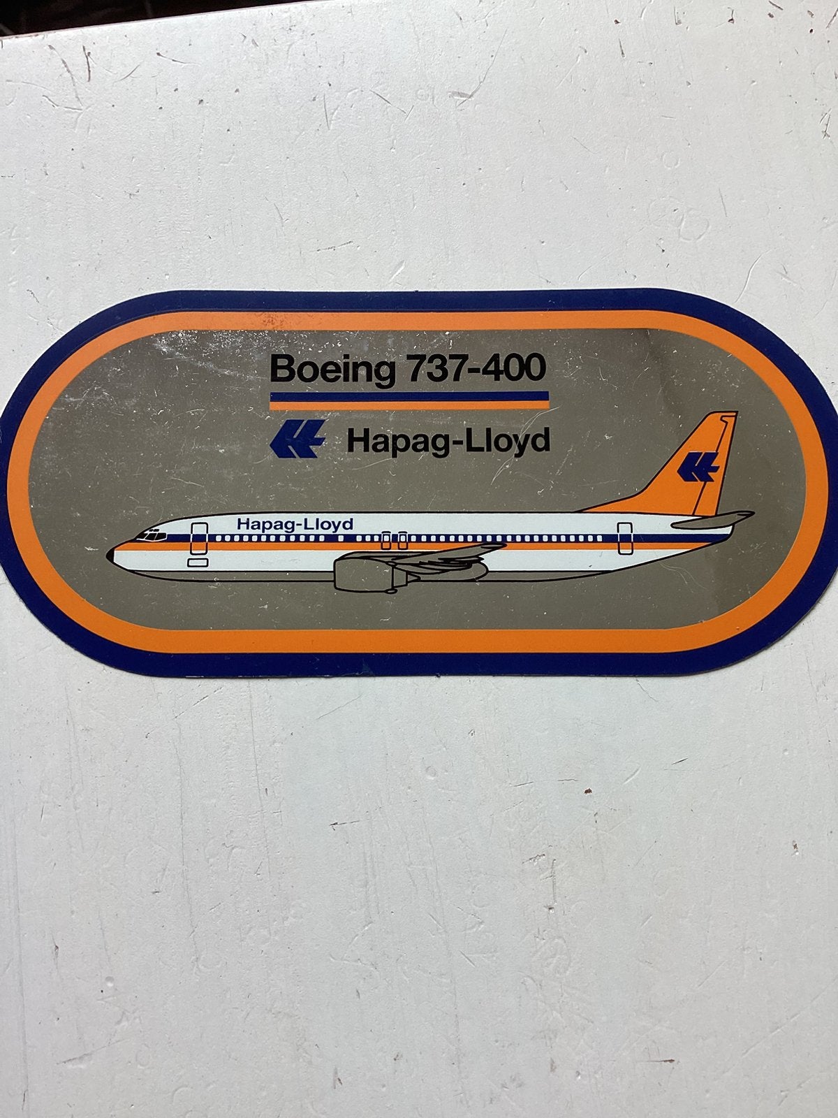 Sticker Hapag-Lloyd Boeing 737-400, Verzenden, Zo goed als nieuw