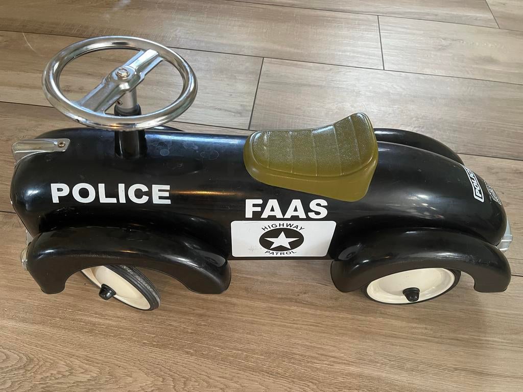 Retro Roller Police Loopauto - Gebruikt, Ophalen, Gebruikt, Loopvoertuig