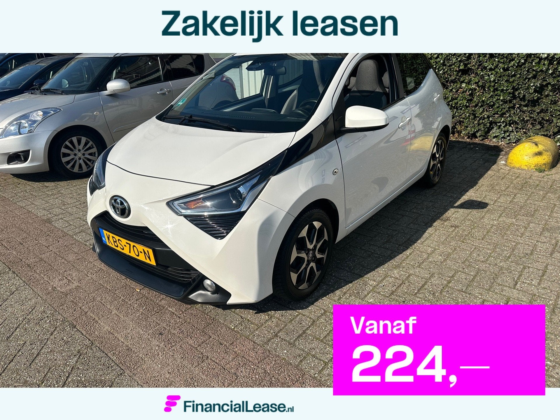 Toyota Aygo 1.0 VVT-i x-joy , Cabrio AUTOMAAT, Gebruikt, Euro 6, 4 stoelen, Verwarmde buitenspiegels