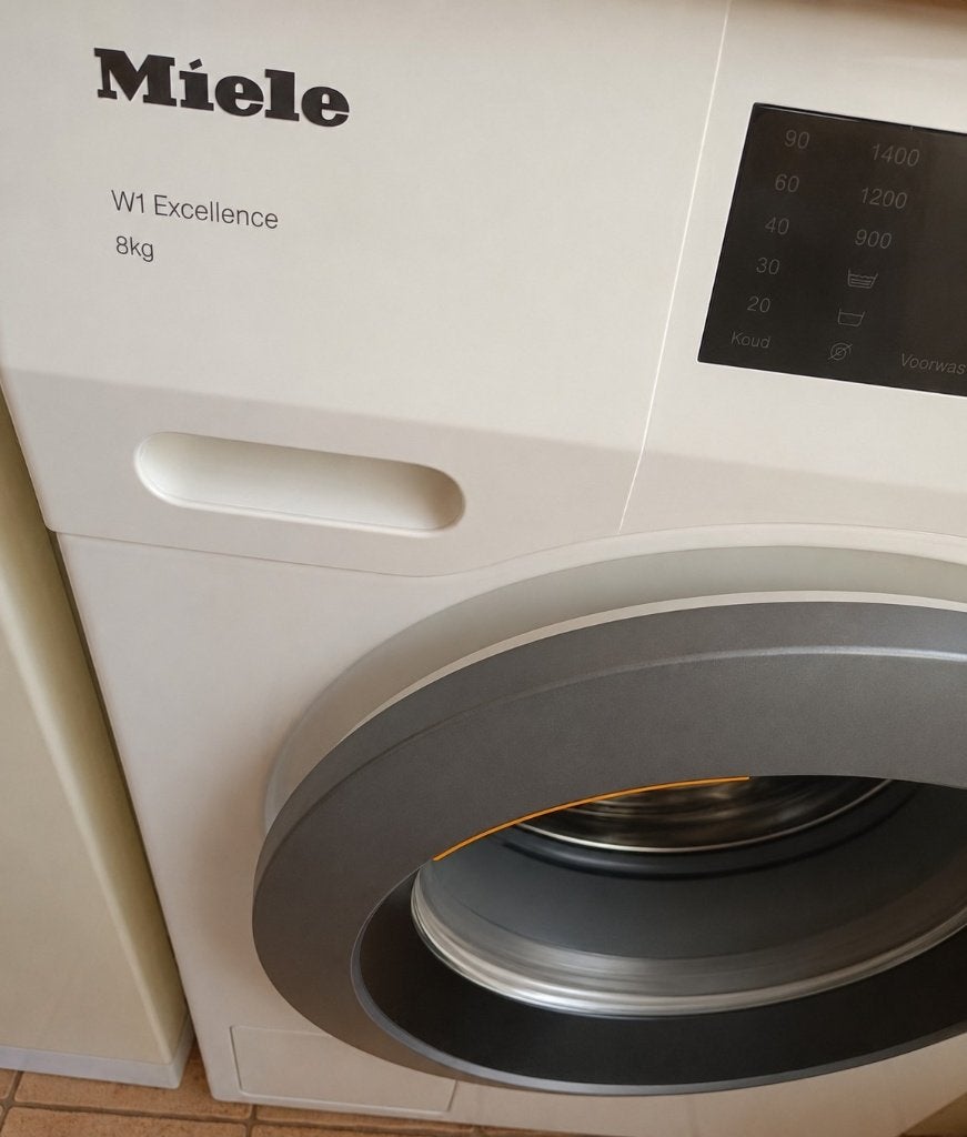Miele wasmachine, Ophalen, Gebruikt, Voorlader, 85 tot 90 cm