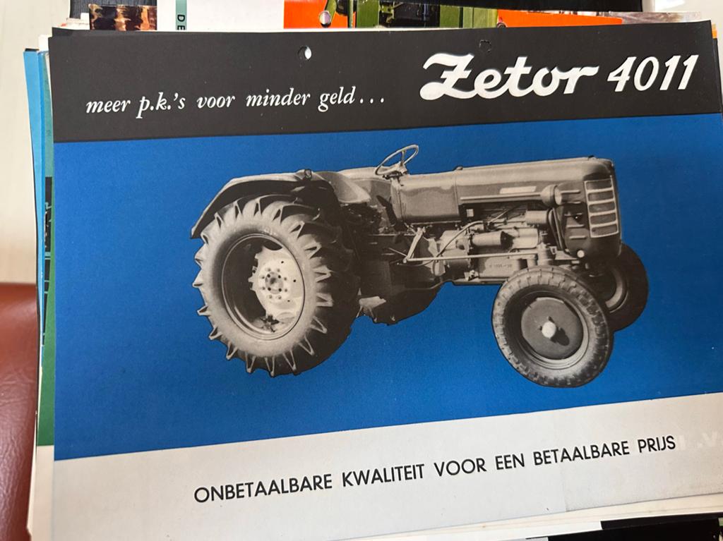 Oude Zetor 4011 folder uit de jaren '60, Ophalen of Verzenden, Zo goed als nieuw, Overige typen