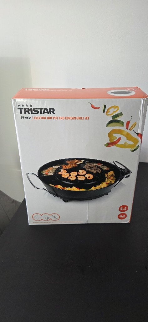 Tristar hotpot en grill, Witgoed en Apparatuur, Gourmetstellen, Ophalen, Zo goed als nieuw, 4 t/m 7 personen