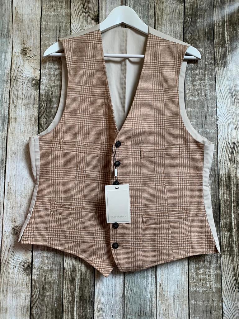 Suitsupply super mooi camel/beige nieuw gilet (Maat 50), Verzenden, Nieuw, Maat 48/50 (M), Beige