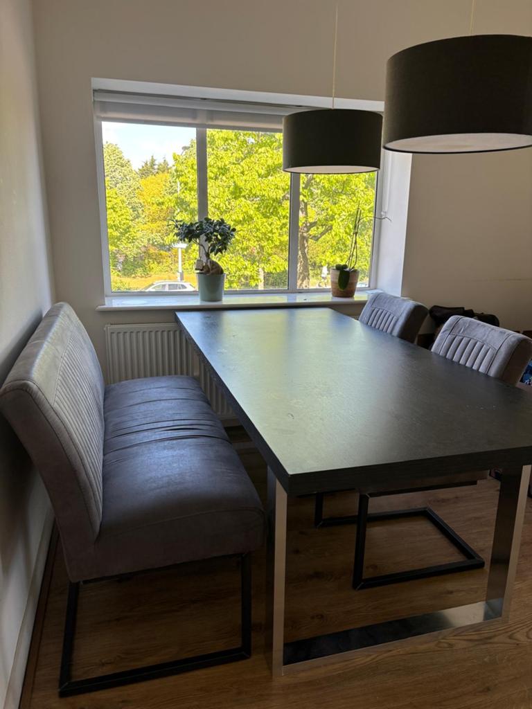 Complete Inboedel Hoekbank, Eettafel, Salontafel & TV-meubel, Ophalen