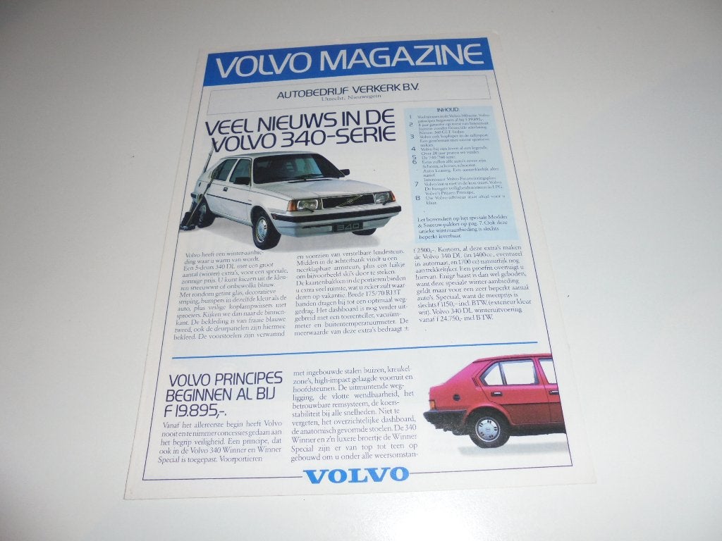 infokrant Volvo Magazine, 1986, Ophalen of Verzenden, Nieuw, Volvo