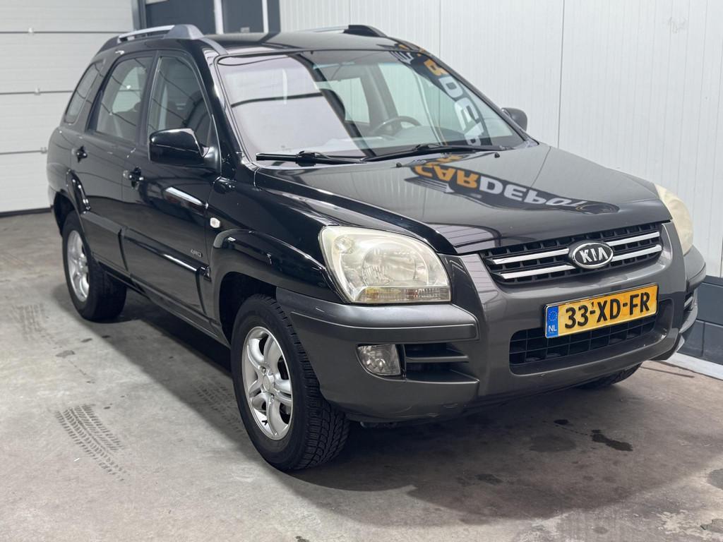 Kia Sportage 2.0 CVVT Adventure 4WD Super netjes 4X4 LPG, Auto's, Stof, Gebruikt, 4 cilinders, Zwart