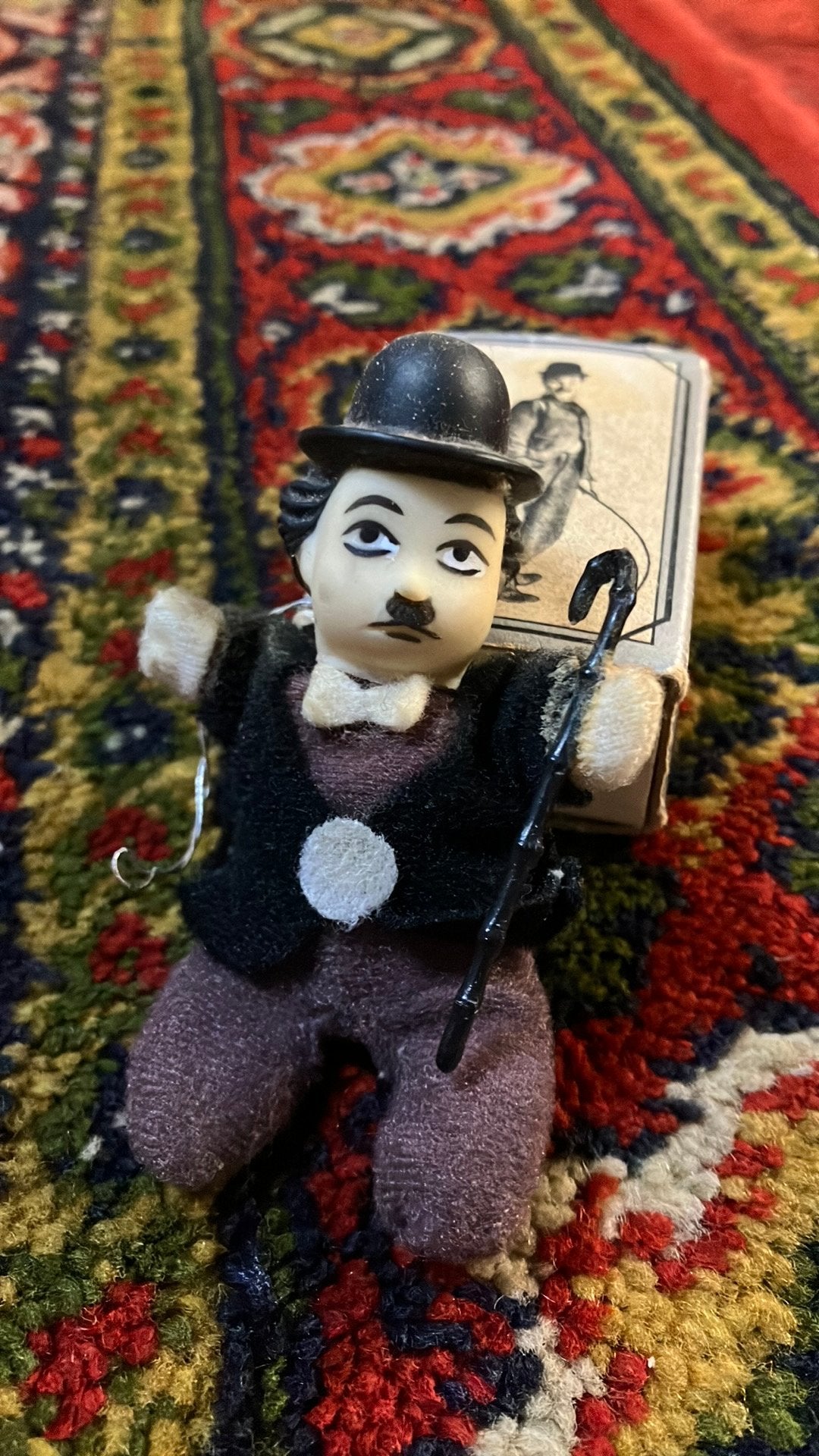Lucifer popje mini Charlie Chaplin.Vintage jaren 80, Ophalen of Verzenden, Zo goed als nieuw, Pop