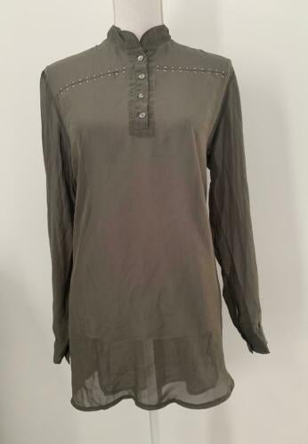 CALVIN KLEIN Jeans leger groene blouse maat M!, Maat 38/40 (M), Calvin Klein jeans, Verzenden, Zo goed als nieuw