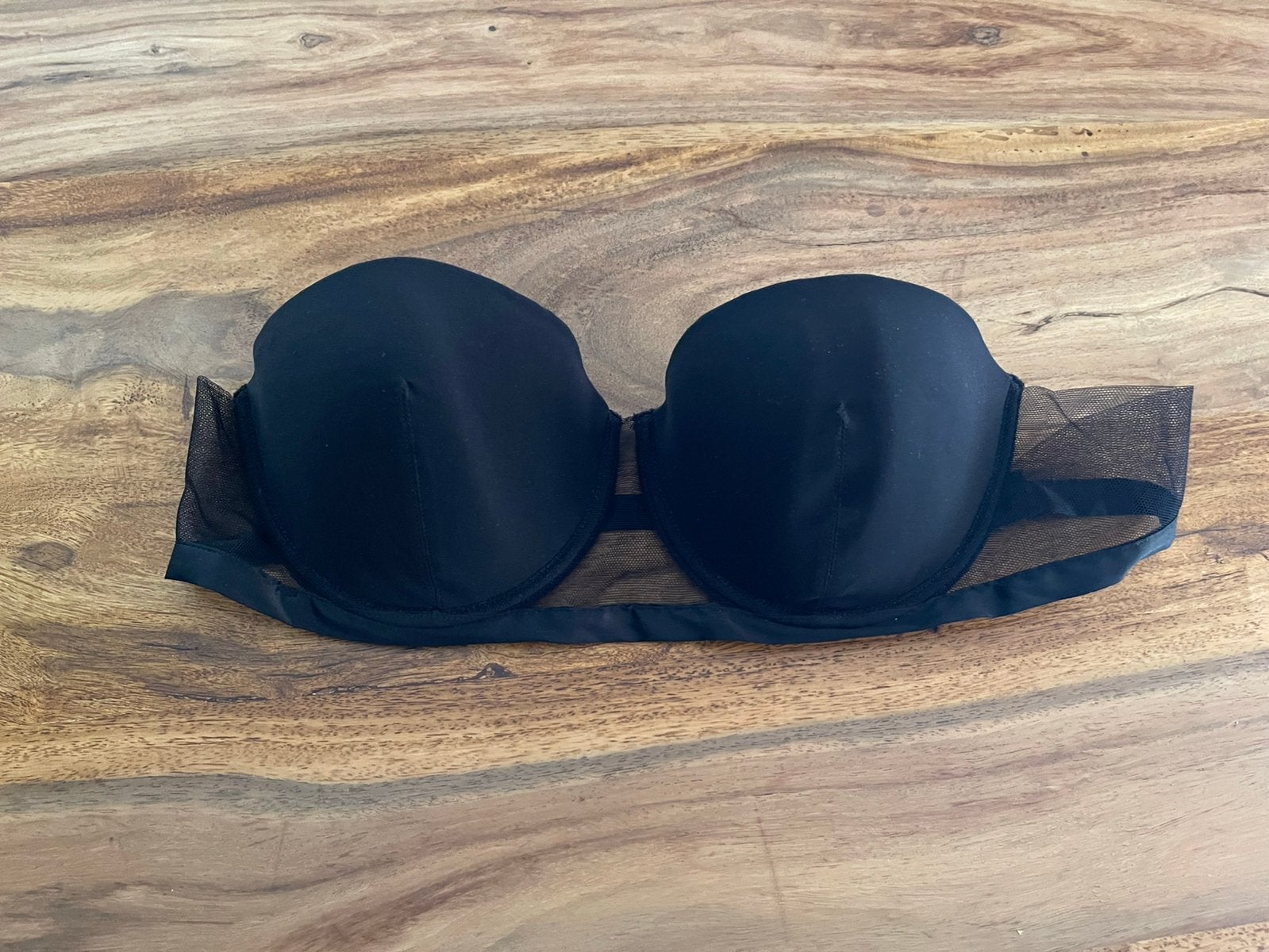 Andres sarda strapless bh 80c, Verzenden, Zwart, BH