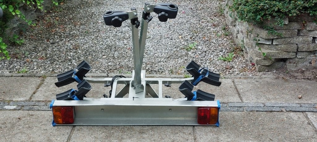 Te koop fietsendrager, Ophalen, Gebruikt, Brede banden, 2 fietsen