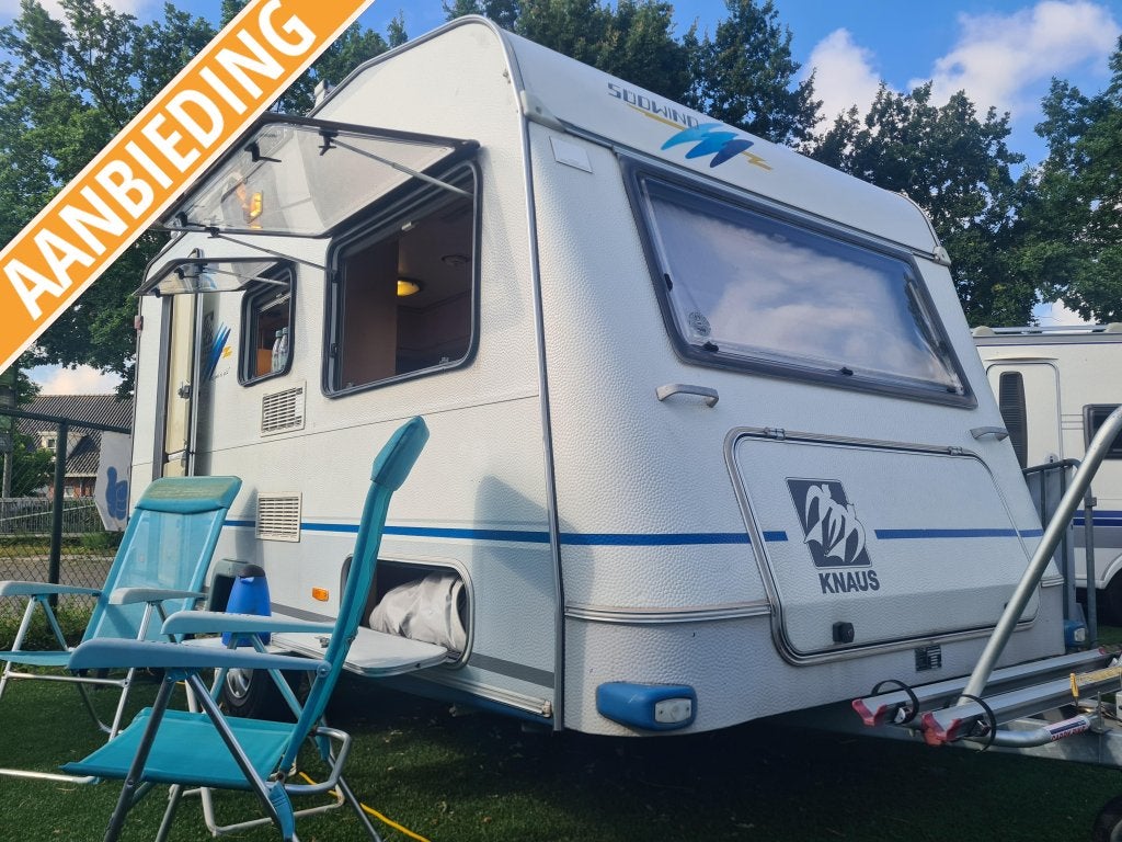 KNAUS SUDWIND AGAG / 420 TM / MOVER / VOORTENT / LUIFEL, Caravans en Kamperen, Bedrijf, Treinzit, 750 - 1000 kg, 4 tot 5 meter