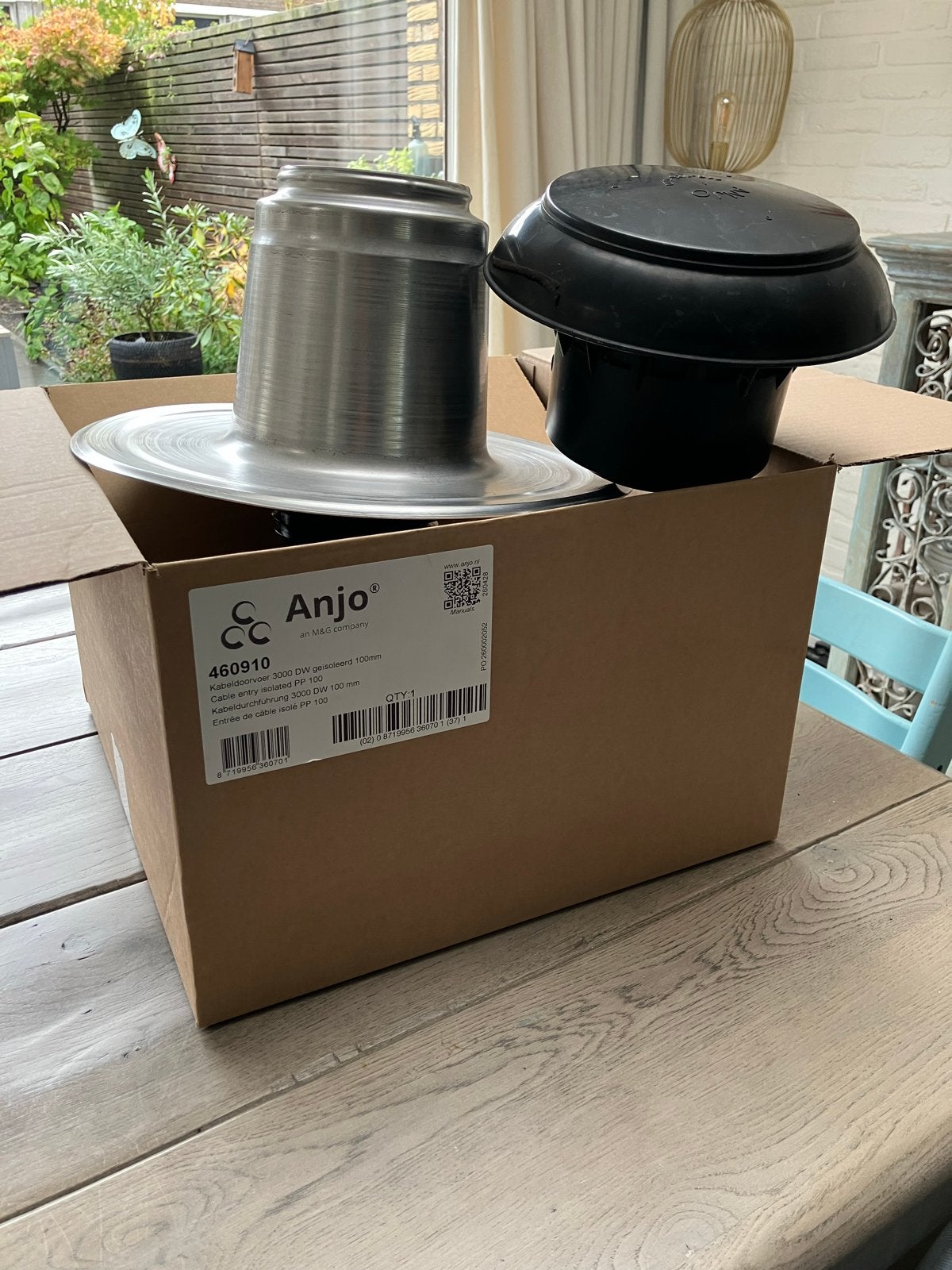 Anjo geïsoleerde kabeldoorvoer 100mm, Doe-het-zelf en Verbouw, Ophalen, Nieuw, Overige typen