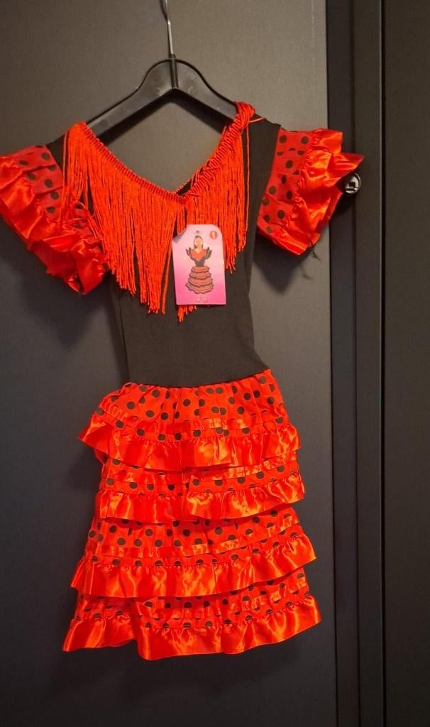 Spaans jurkje  rood. Maat voor kind van 1 jaar. Nieuw, Ophalen of Verzenden, Nieuw, Overige maten