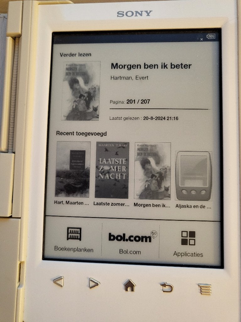 Sony e reader PRS-T2, Computers en Software, Ophalen of Verzenden, Gebruikt, Sony, Touchscreen