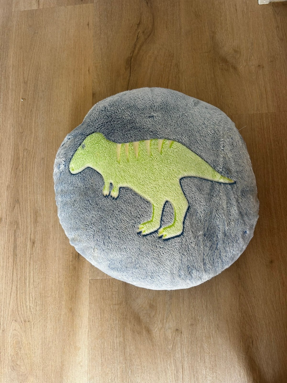 Glow in the dark dino kussen, Ophalen of Verzenden, Wit, Jongetje of Meisje, Kussen