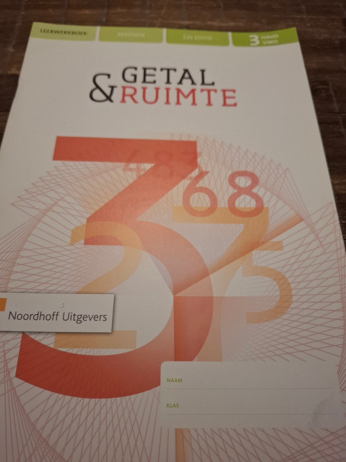 Getal & Ruimte 12e ed havo/vwo 3 Rekenkatern, Ophalen of Verzenden, Zo goed als nieuw