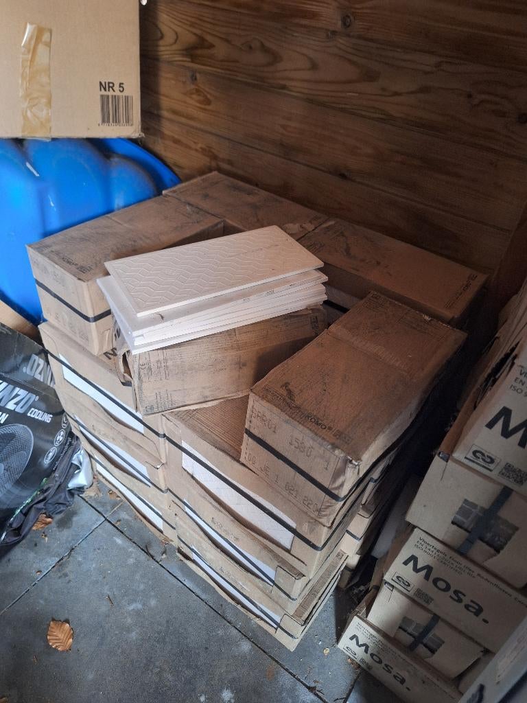 Mosa Wandtegel wit glanzend 30x15 - 22 dozen, Ophalen, Nieuw, Minder dan 20 cm, 20 tot 40 cm