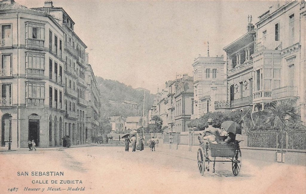 702-120-021 San Sebastian Calle De Zubieta, Verzenden, Voor 1920, Spanje