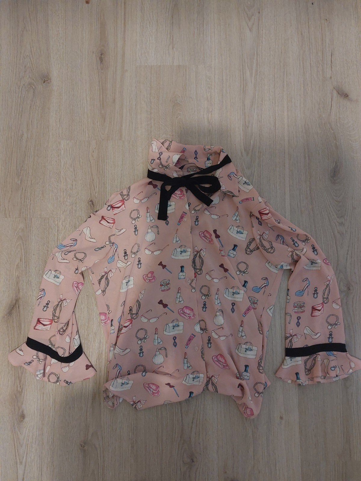 Roze (vintage) blouse, Maat 38/40 (M), Ophalen of Verzenden, Zo goed als nieuw, Roze