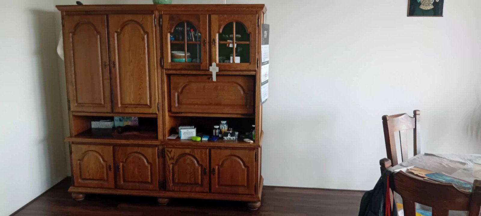 Wandkast, Ophalen, Zie foto, Gebruikt, Met deur(en)