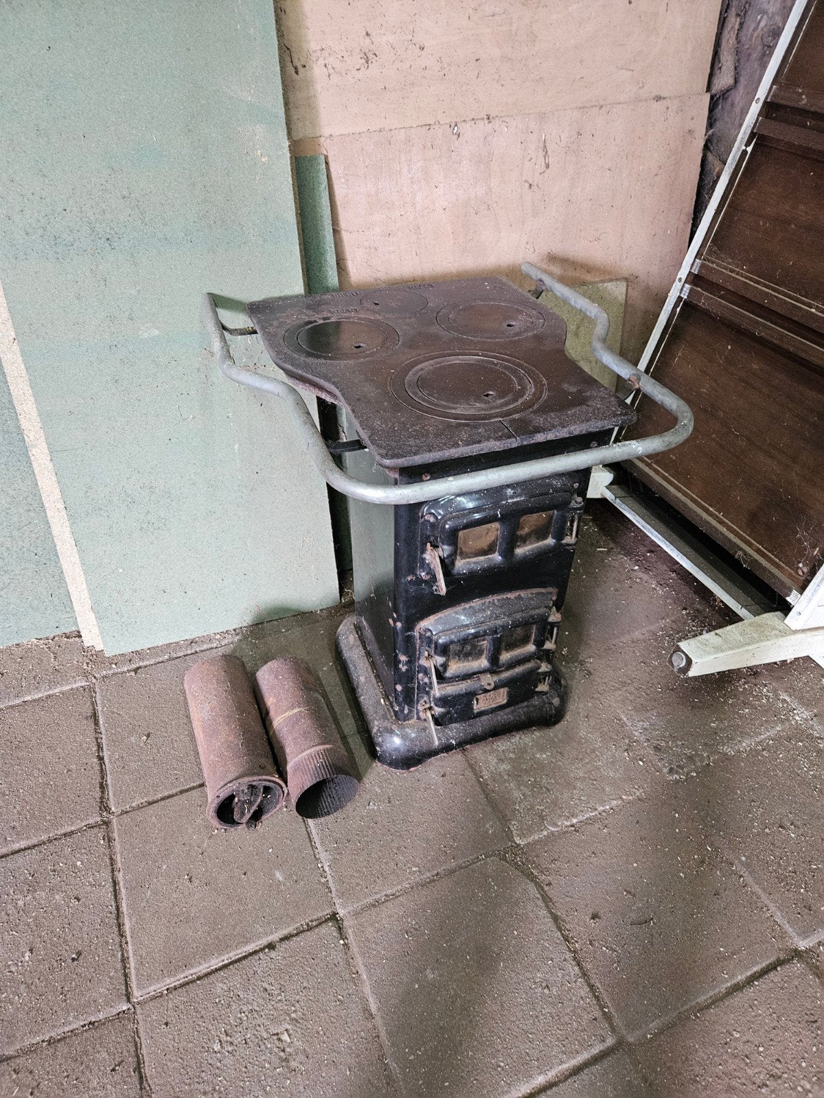 Etna 833 kachel - Vintage houtkachel, Ophalen, Gebruikt, Houtkachel, Vrijstaand