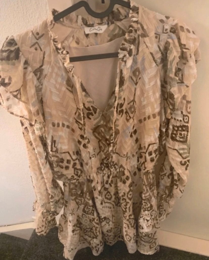Gave jurk cotton club maat l huidige collectie, Beige, Maat 42/44 (L), Ophalen of Verzenden, Zo goed als nieuw