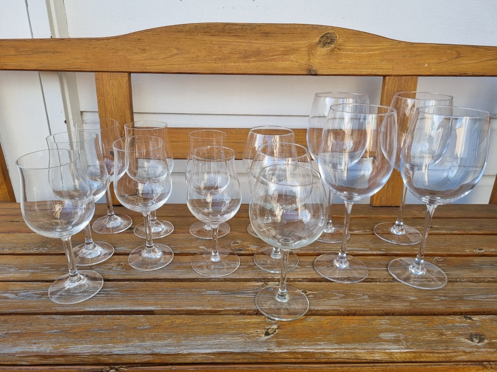 Diverse wijnglazen, Huis en Inrichting, Ophalen, Glas of Glazen, Gebruikt, Glas