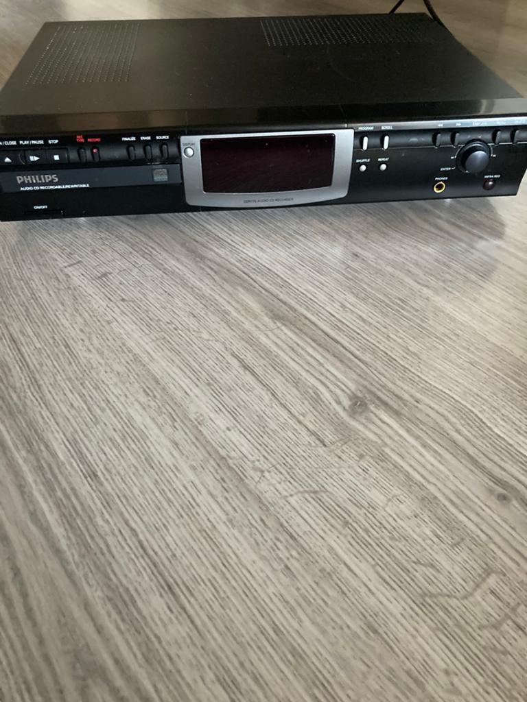 Philips CDR770 CD-recorder - Zwart, Ophalen of Verzenden, Zo goed als nieuw, Philips