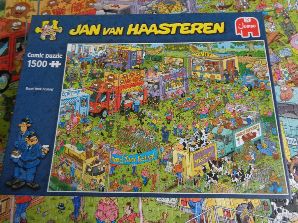jan van haasteren 1500, Hobby en Vrije tijd, Denksport en Puzzels, Ophalen of Verzenden, 500 t/m 1500 stukjes, Zo goed als nieuw