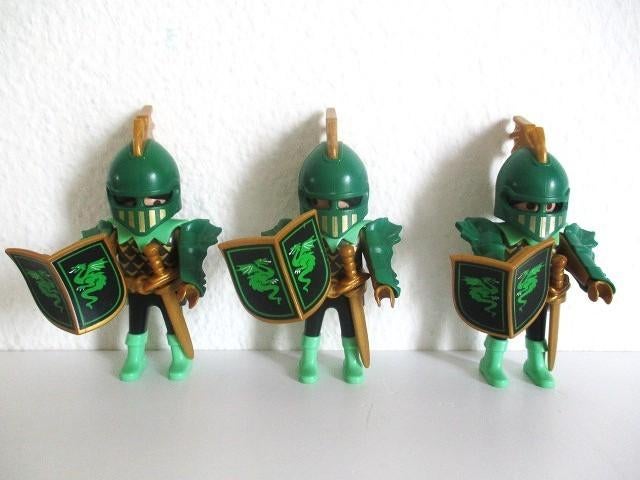 playmobil groene drakenridders 4586, Ophalen of Verzenden, Zo goed als nieuw, Complete set