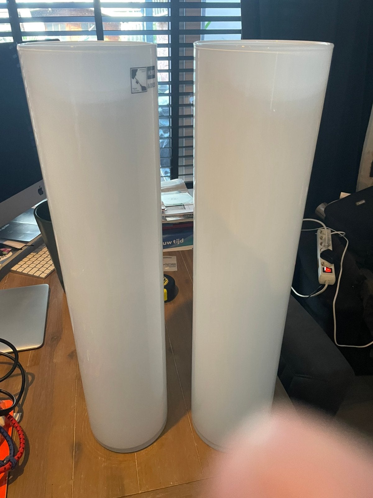 2 mooie vazen van home & deco, Ophalen, Nieuw, Wit