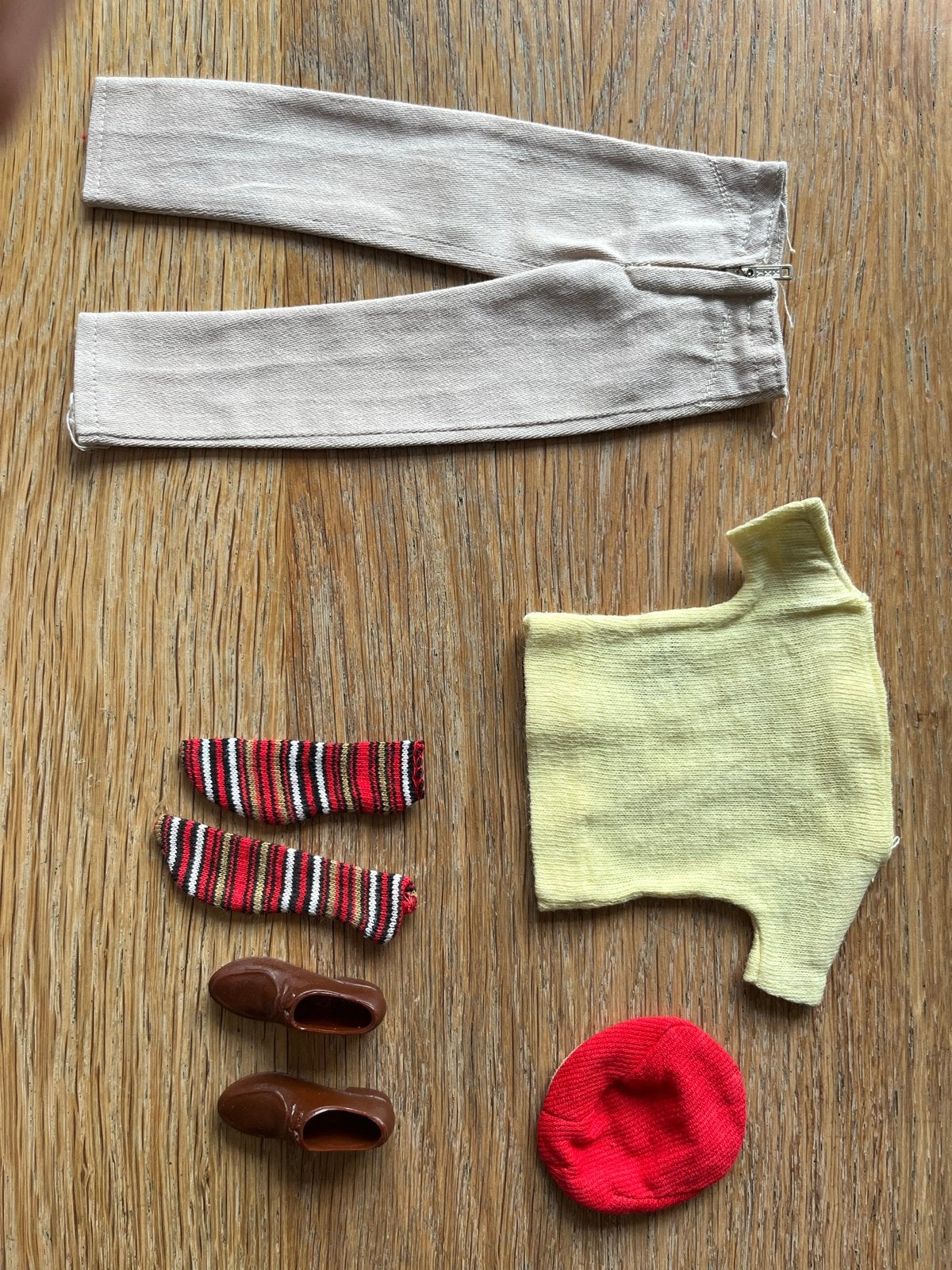 Vintage Ken Casuals Outfit (1961-1963) #782, Ophalen of Verzenden, Gebruikt, Kleertjes
