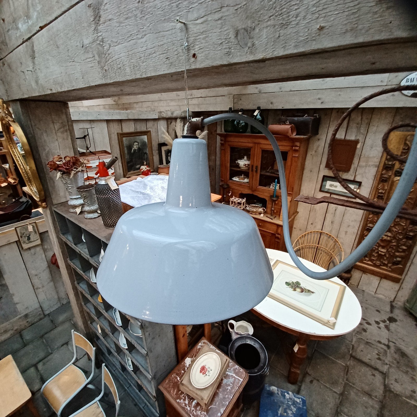 Industrial hanglamp/lamp/70-ties, Antiek en Kunst, Ophalen