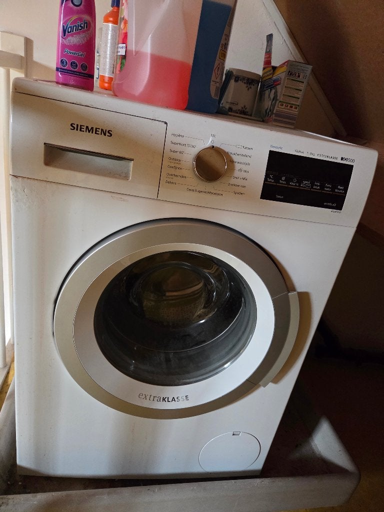 Wasmachine, Witgoed en Apparatuur, Wasmachines, Ophalen, Gebruikt, Voorlader, 85 tot 90 cm
