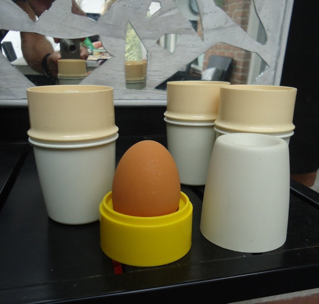 Klassieke Tupperware Eierdopjes Set van 4 - Vintage Design, Ophalen of Verzenden, Huis en Inrichting