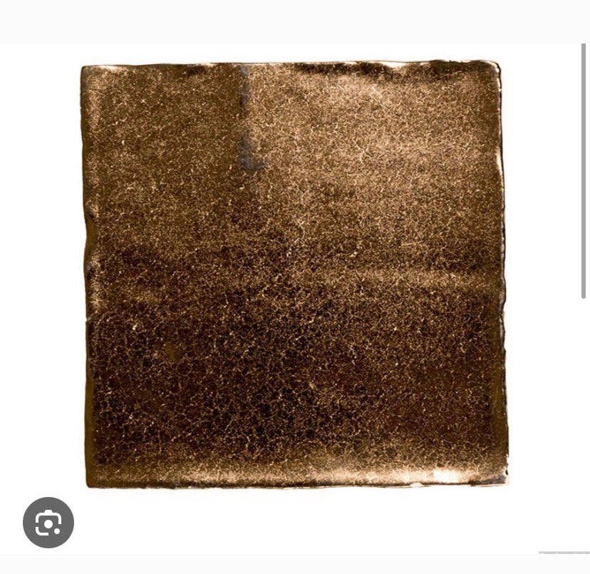 Dark Gold Handmade 13x13 cm – nieuwe handgemaakte wandtegels, Ophalen, Minder dan 20 cm, Zo goed als nieuw, Minder dan 5 m²