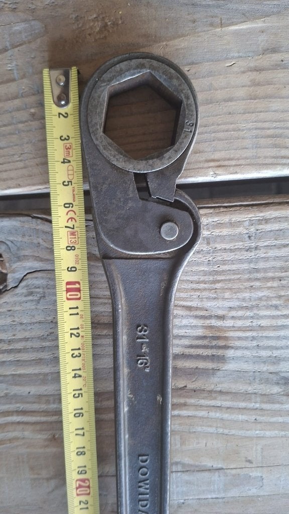 Dowidat(Gedore) ring ratel sleutel maat 31 ratelset, Auto diversen, Ophalen of Verzenden, Gebruikt
