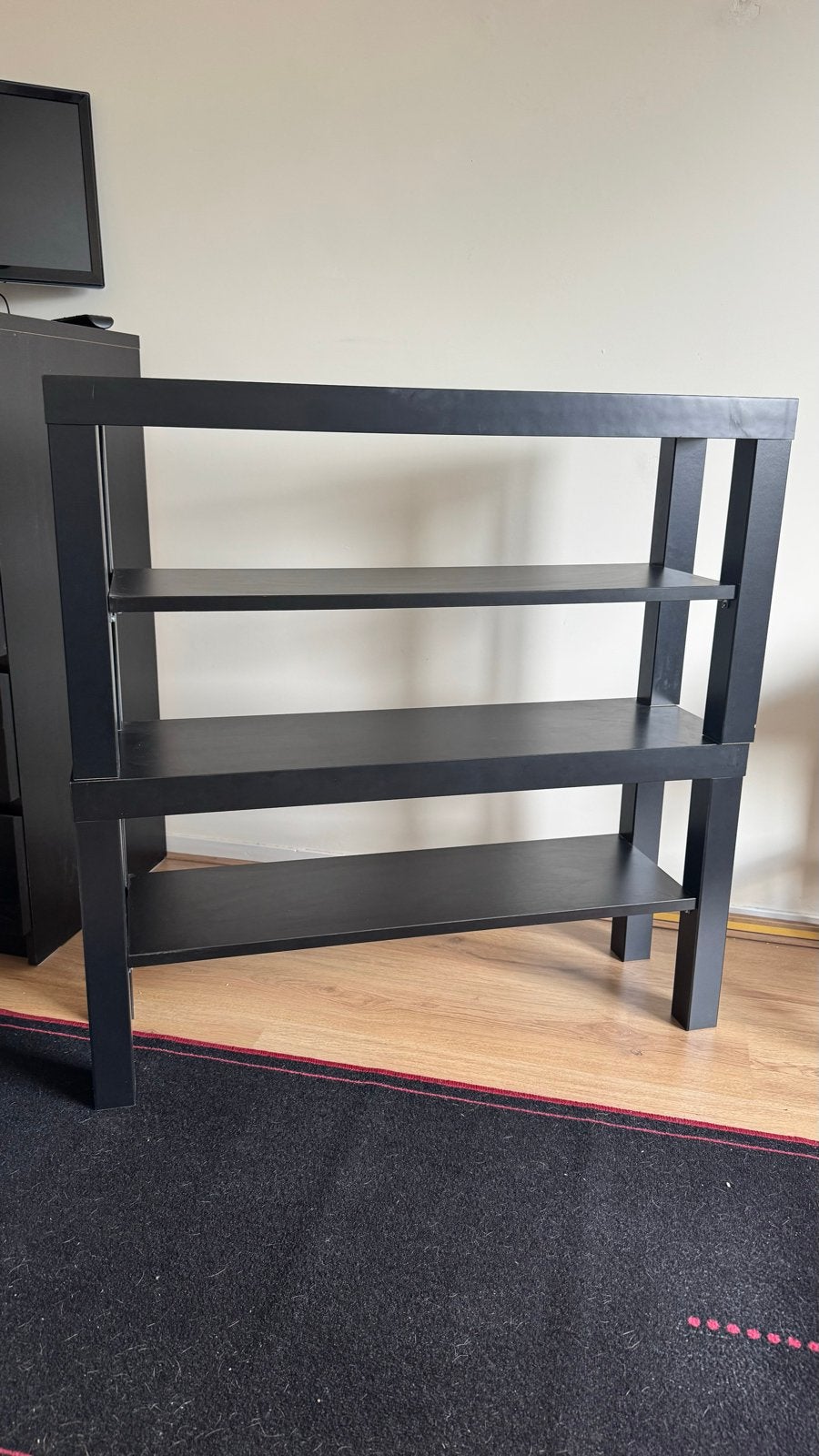 Twee Ikea Lack tvmeubel/schoenenkast, Ophalen, Gebruikt