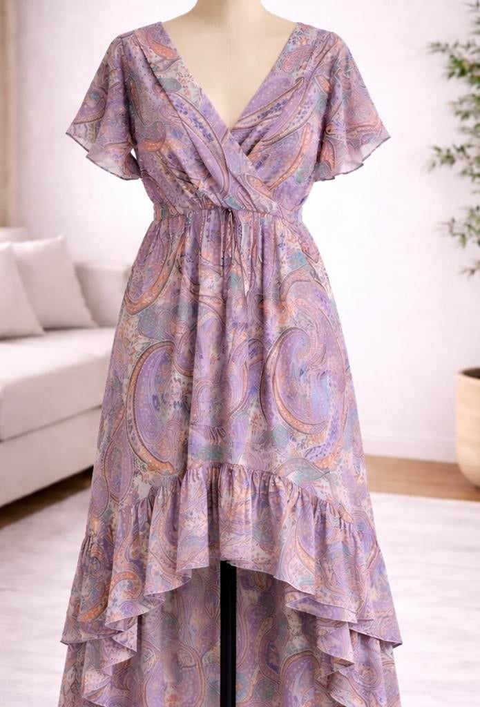 Prachtmaat Ibiza festivaljurk met paisley print draagmaat 46, Kleding | Dames, Grote Maten, Zo goed als nieuw, Jurk, Ophalen of Verzenden