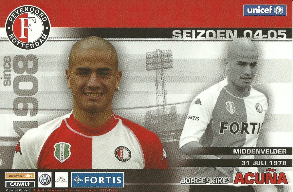 2004-2005 fotokaarten spelers Feyenoord 23 x, Verzenden, Zo goed als nieuw, Feyenoord, Spelerskaart