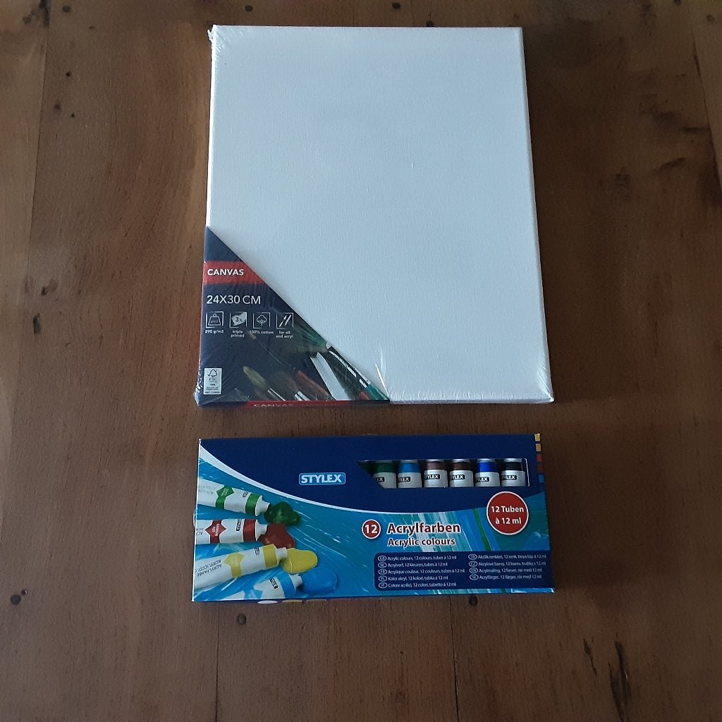 Acrylverfset + schildersdoek, Ophalen, Nieuw, Overige typen